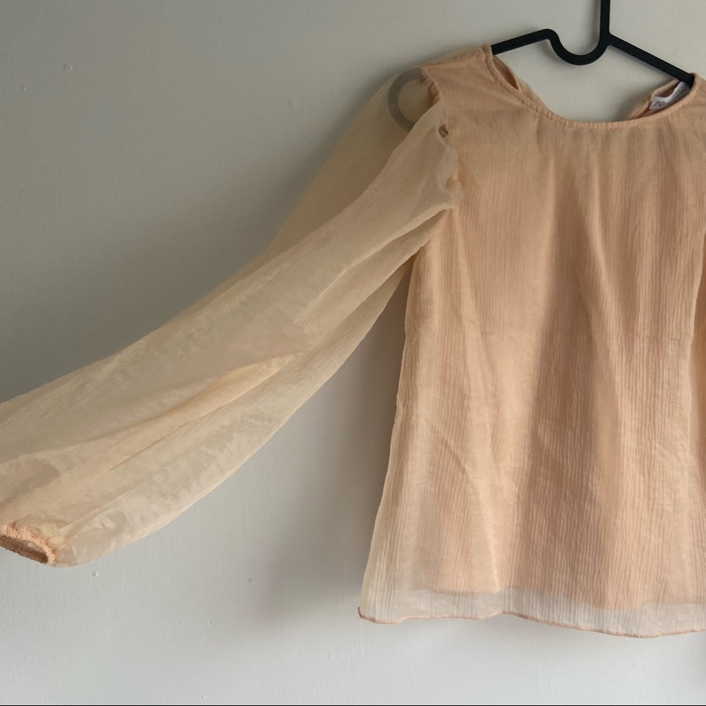 Zara Kids Blouse Balloon Sleeves - Picture 3 of 7